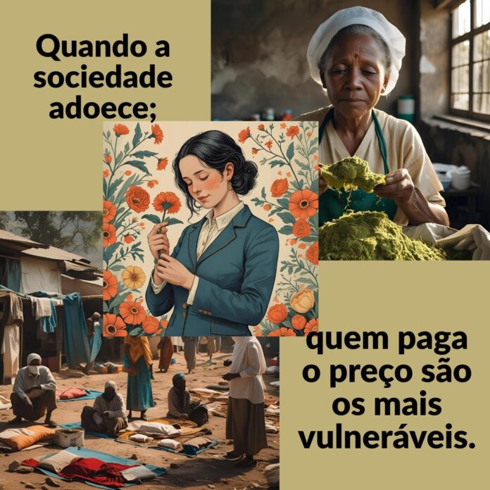 A imagem representa a esperança no desenvolvimento da consciência pelo bem da nossa existência.