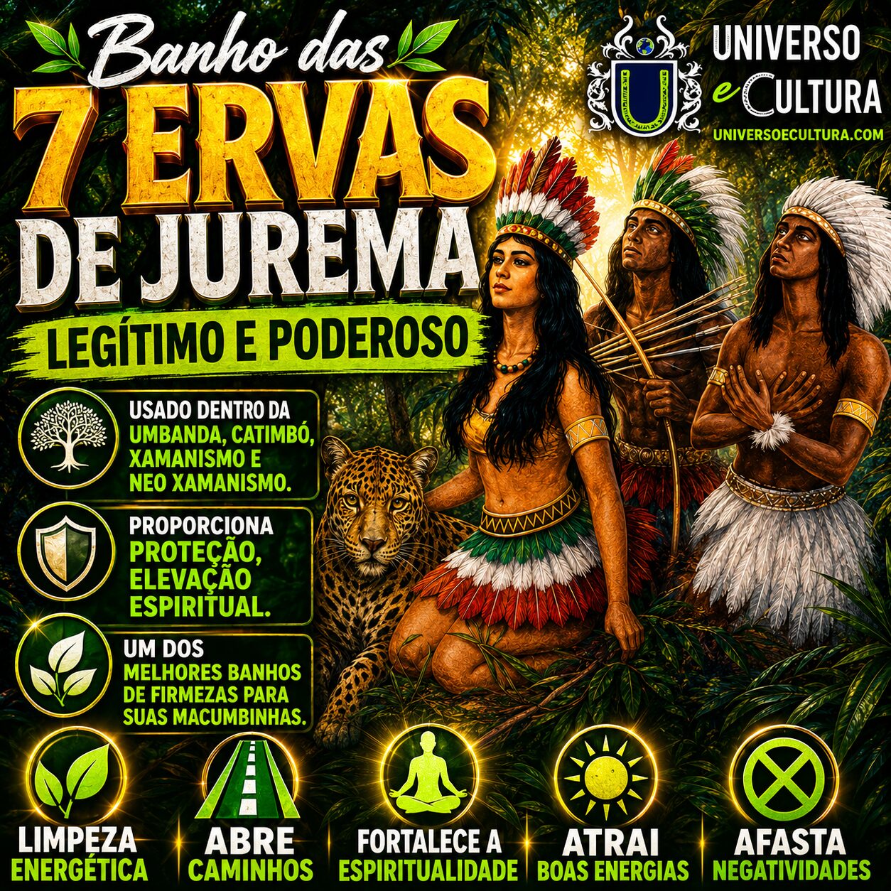 Banho 7 Ervas da Jurema - Legítimo e Poderoso (50g) Encantado