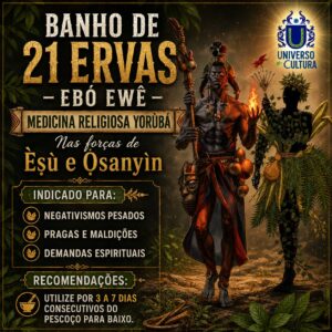 Banho de 21 Ervas - Ebó Ewê (70g)